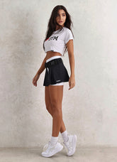Shorts-Saia Superhot Fitt Preto e Branco SKT5536 UV50/80+ C/ Bolsos